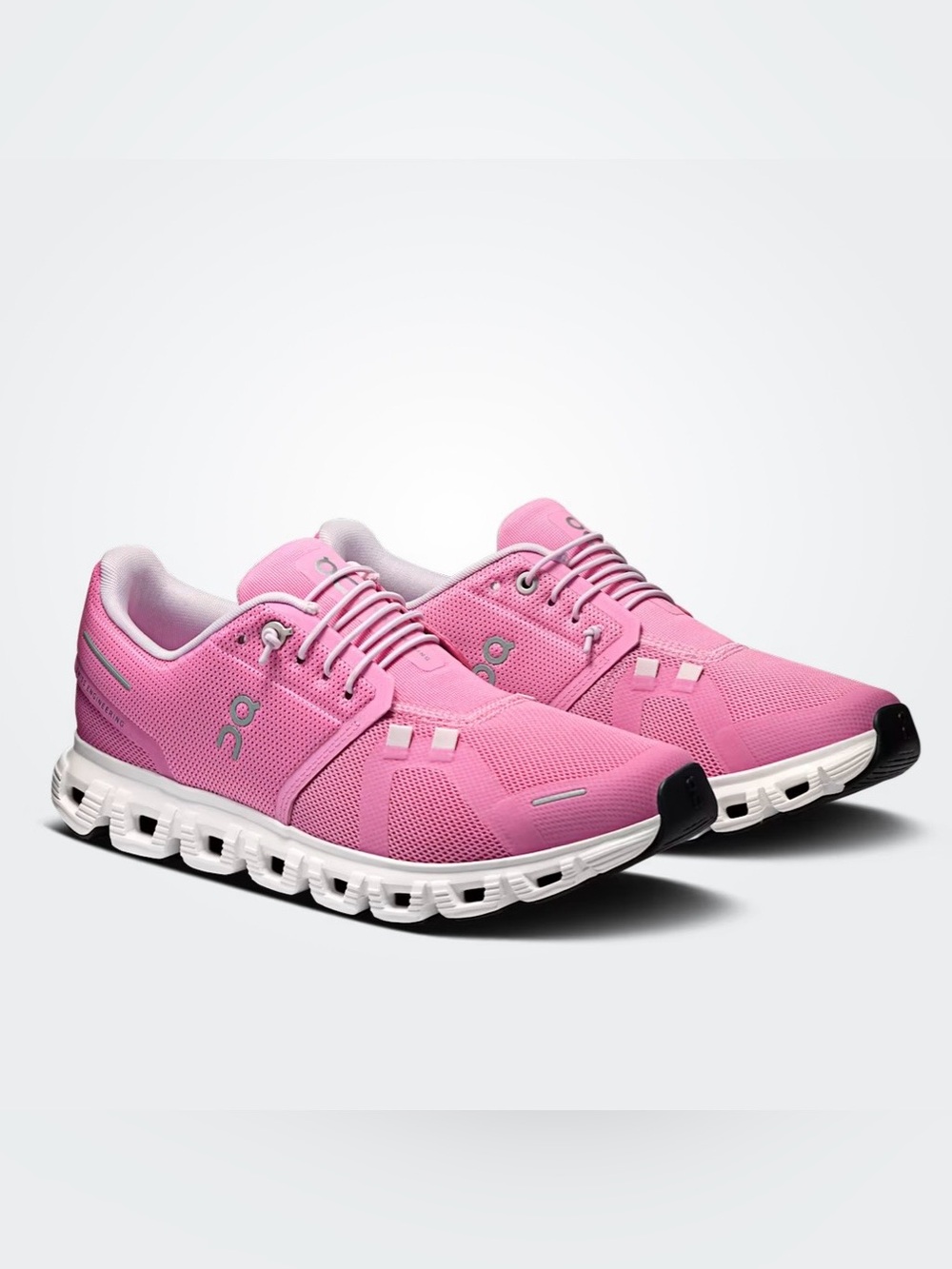 ON Cloud 6 Raspberry White Womens Running Shoes